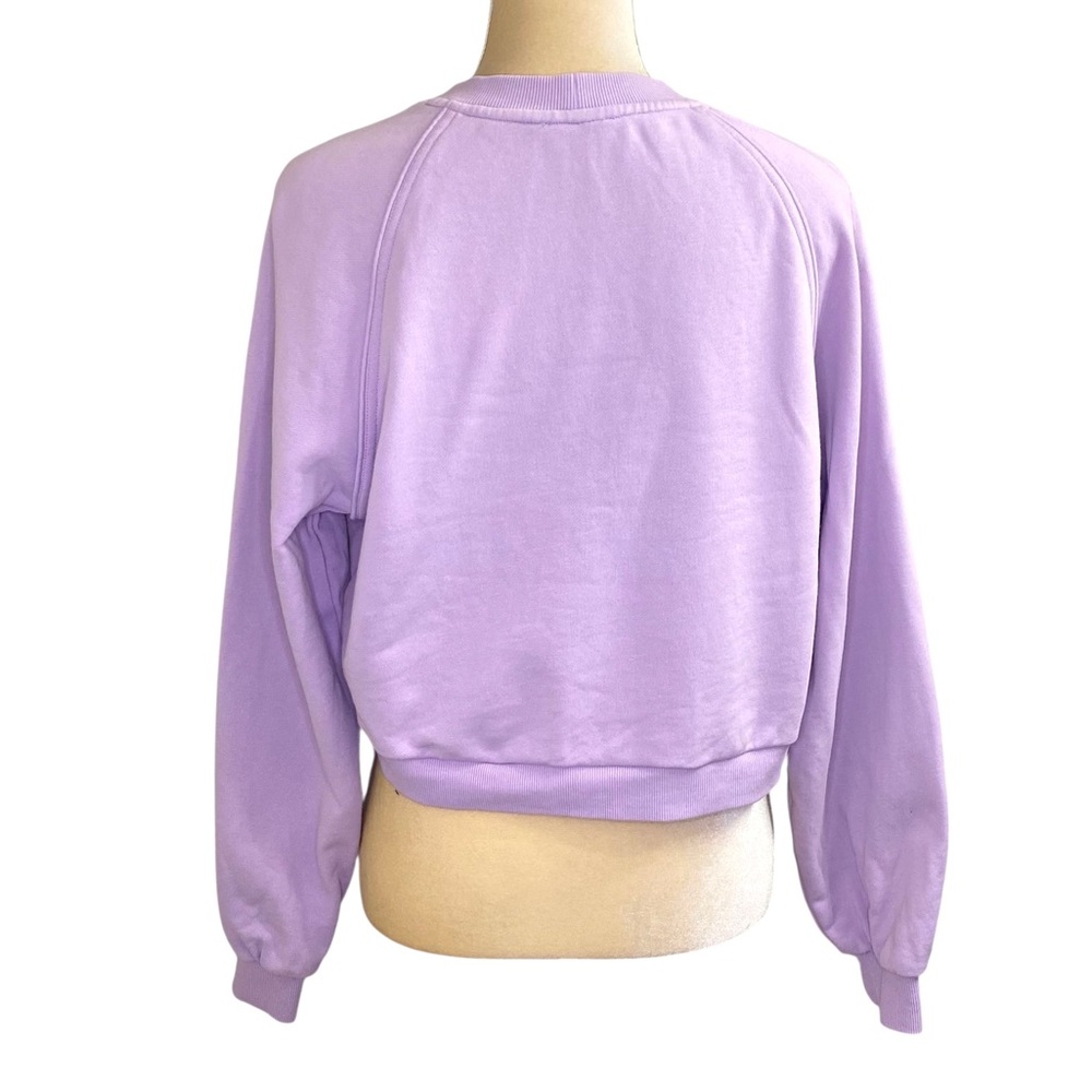 Maje x Varley Fleece Cropped Sweatshirt - Picture 3 of 12